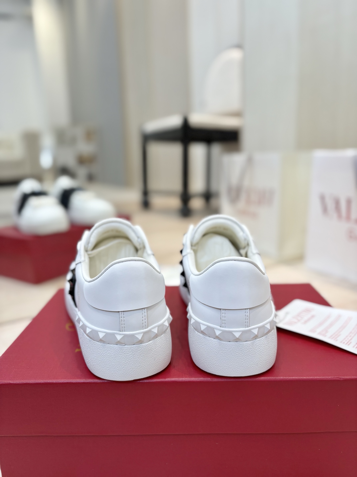 Valentino GARAVANI OPEN DISCO Studded Chunky-Sole Casual Sneakers