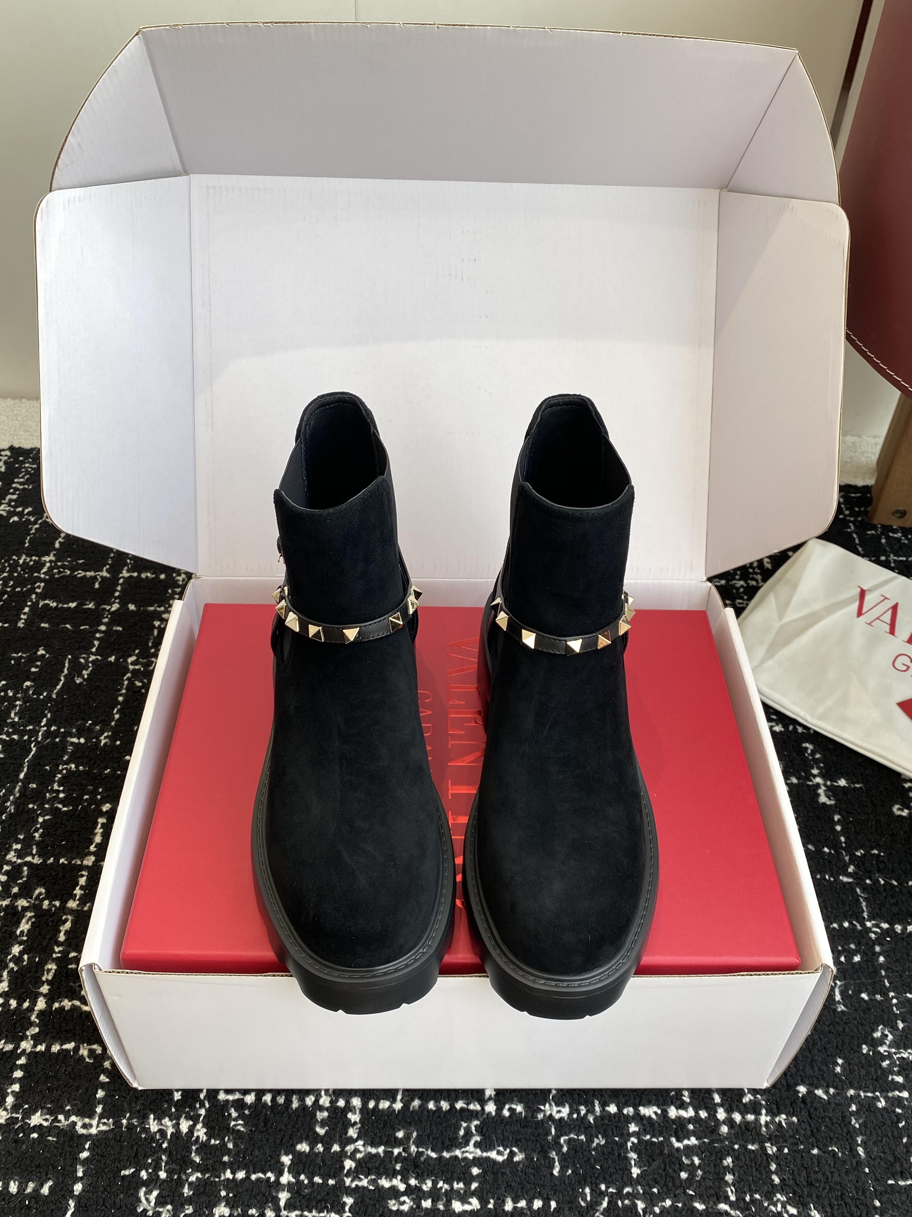 Valentino Classic Studded Martin Boots