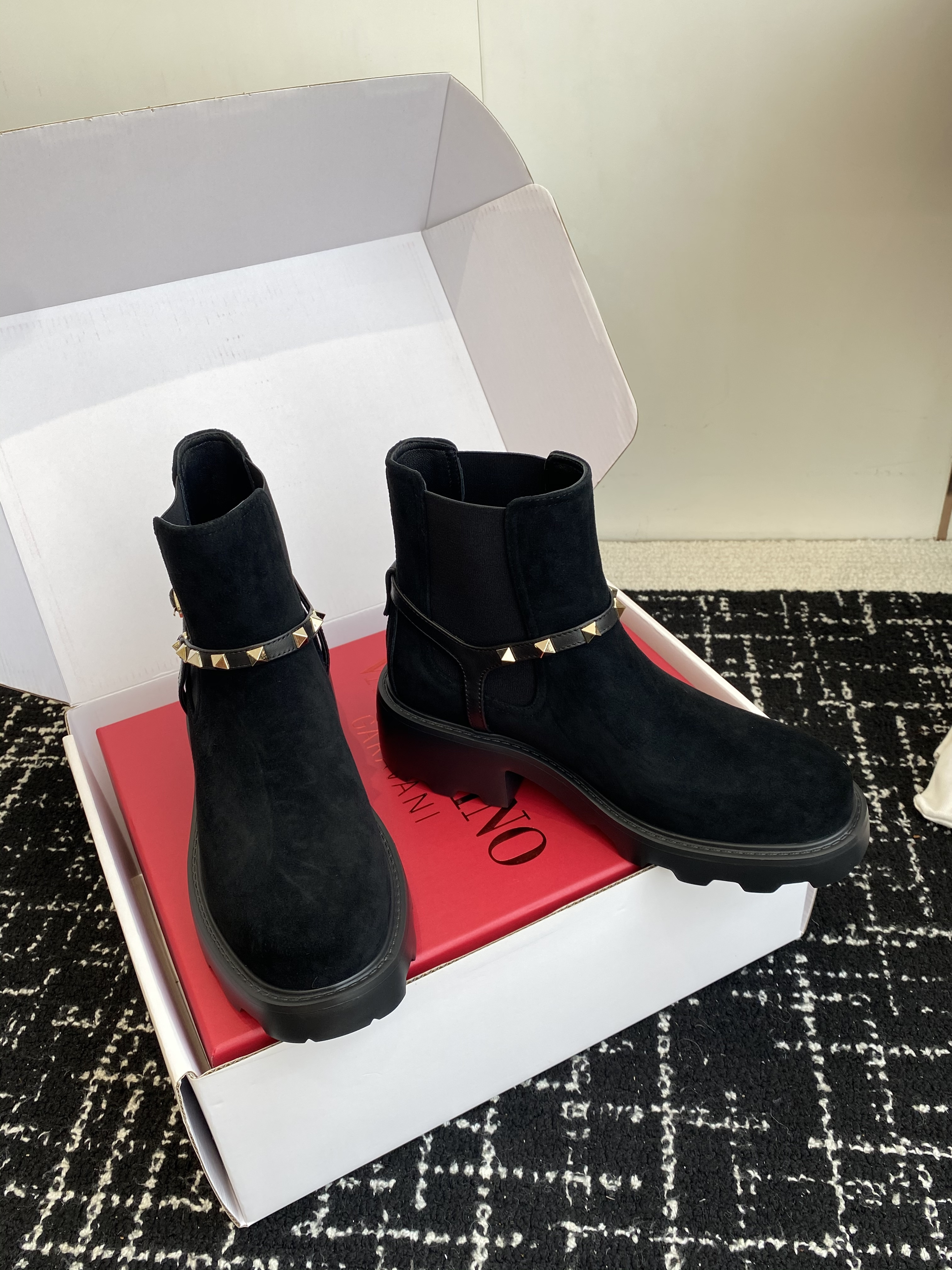 Valentino Classic Studded Martin Boots