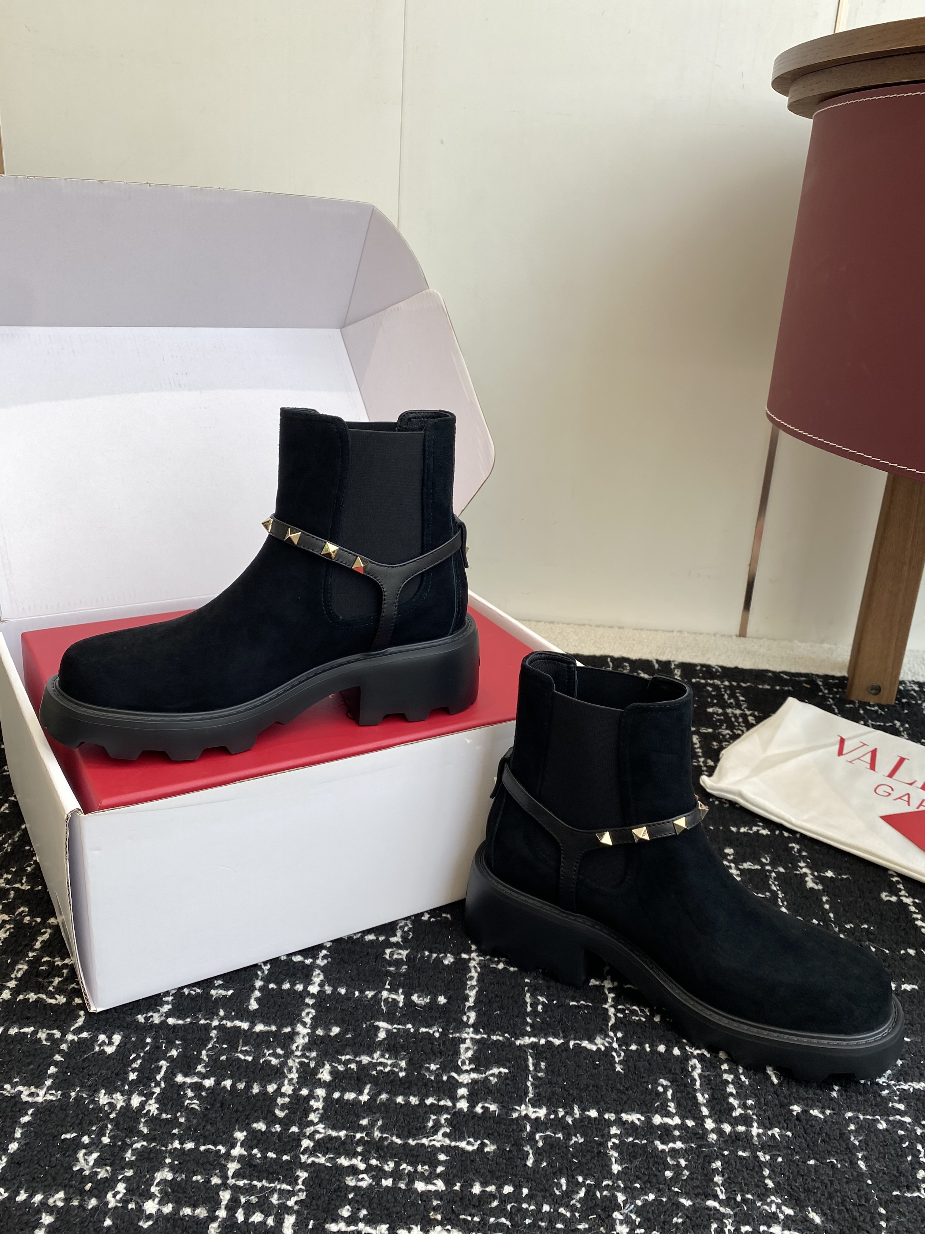 Valentino Classic Studded Martin Boots