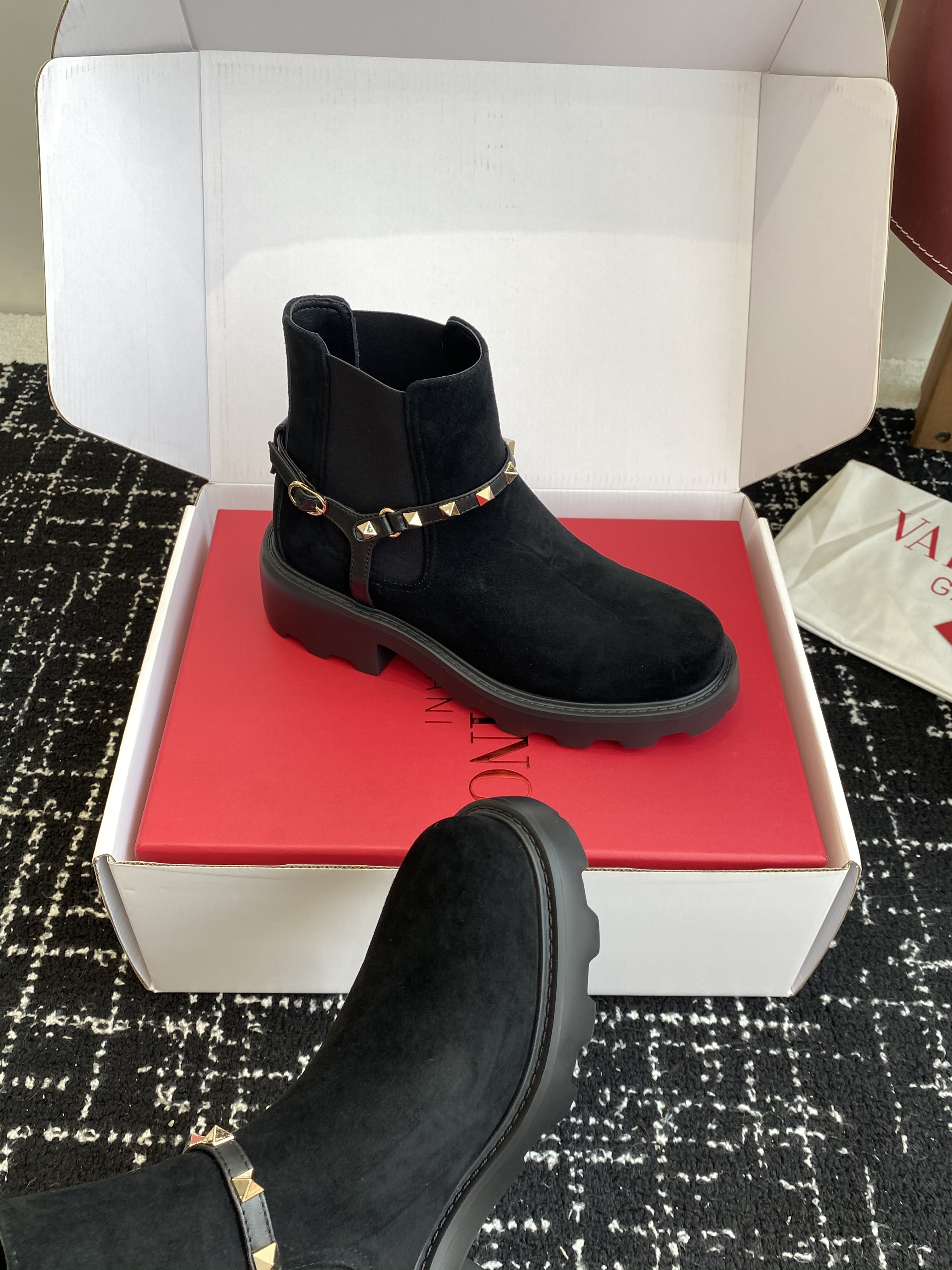 Valentino Classic Studded Martin Boots