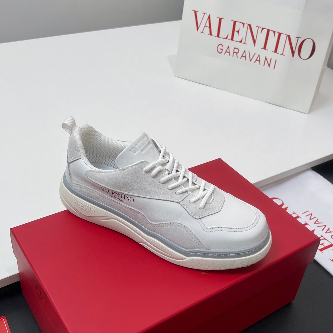 Valentino  New Arrivals  Couple's  Calfskin Low-Top Lace-Up Sneakers