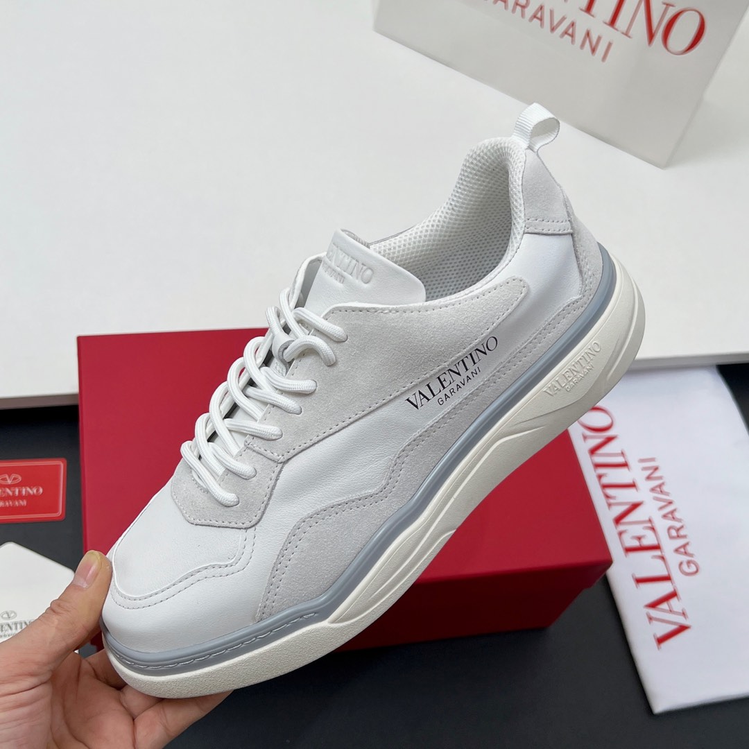 Valentino  New Arrivals  Couple's  Calfskin Low-Top Lace-Up Sneakers