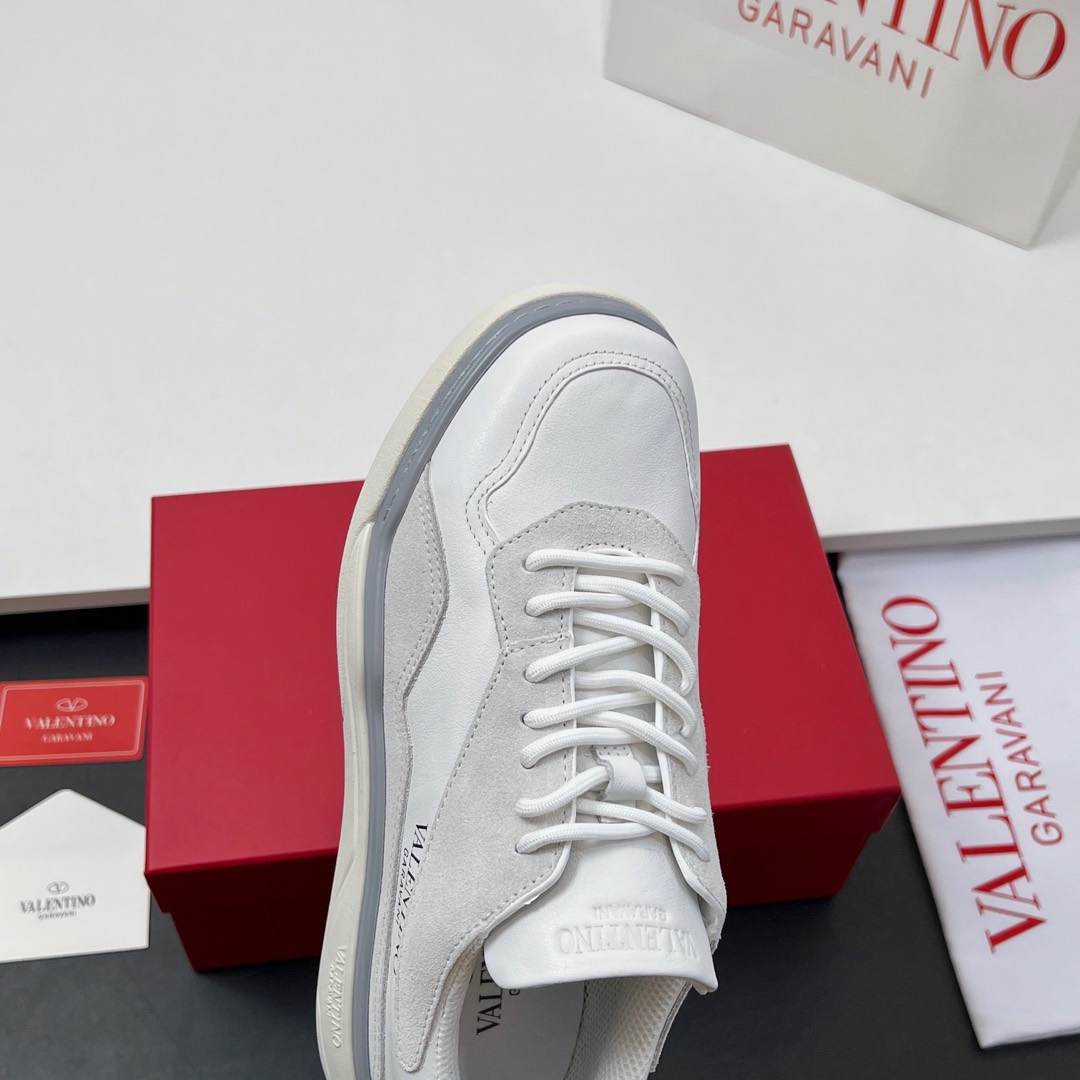 Valentino  New Arrivals  Couple's  Calfskin Low-Top Lace-Up Sneakers