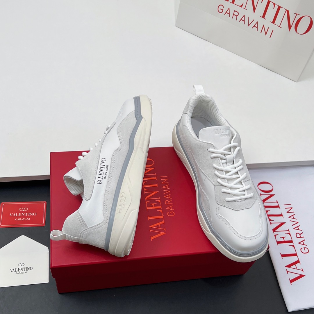 Valentino  New Arrivals  Couple's  Calfskin Low-Top Lace-Up Sneakers