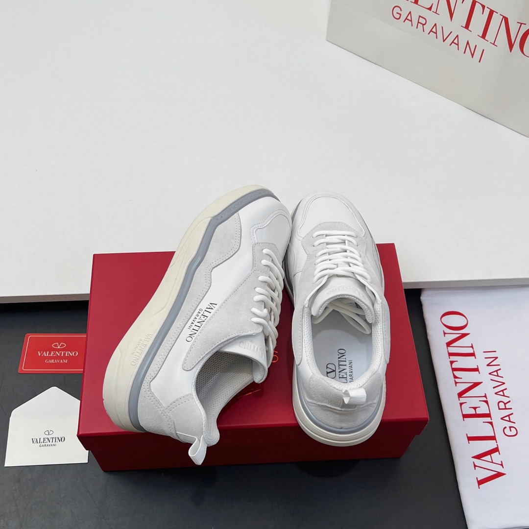Valentino  New Arrivals  Couple's  Calfskin Low-Top Lace-Up Sneakers