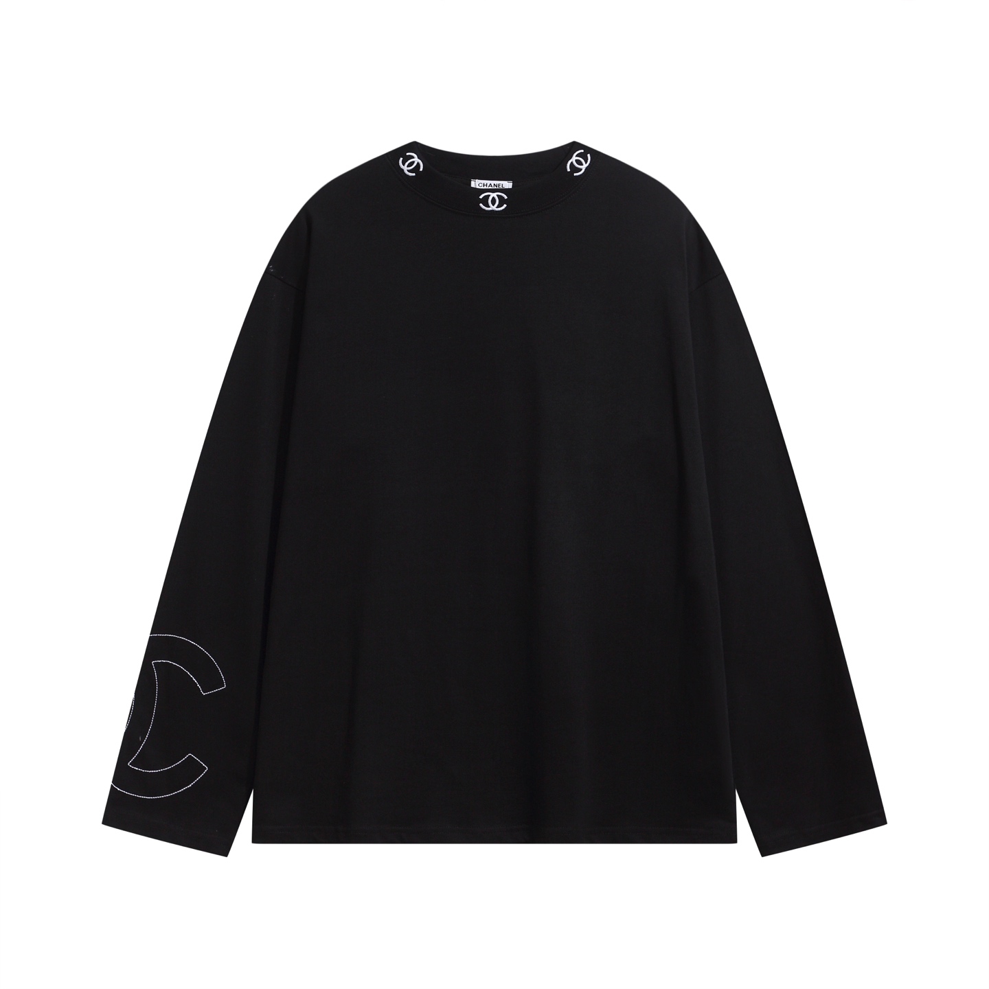 CHANEL New Autumn/Winter Straight Sleeve Long T-Shirt, Loose Fit