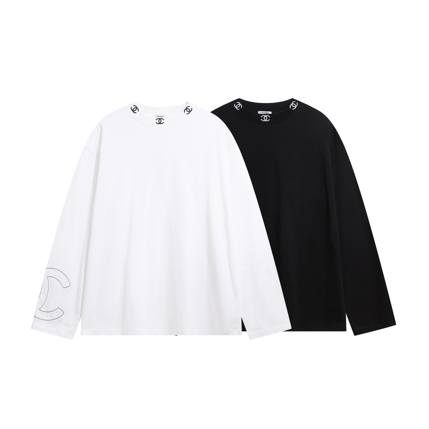 CHANEL New Autumn/Winter Straight Sleeve Long T-Shirt, Loose Fit