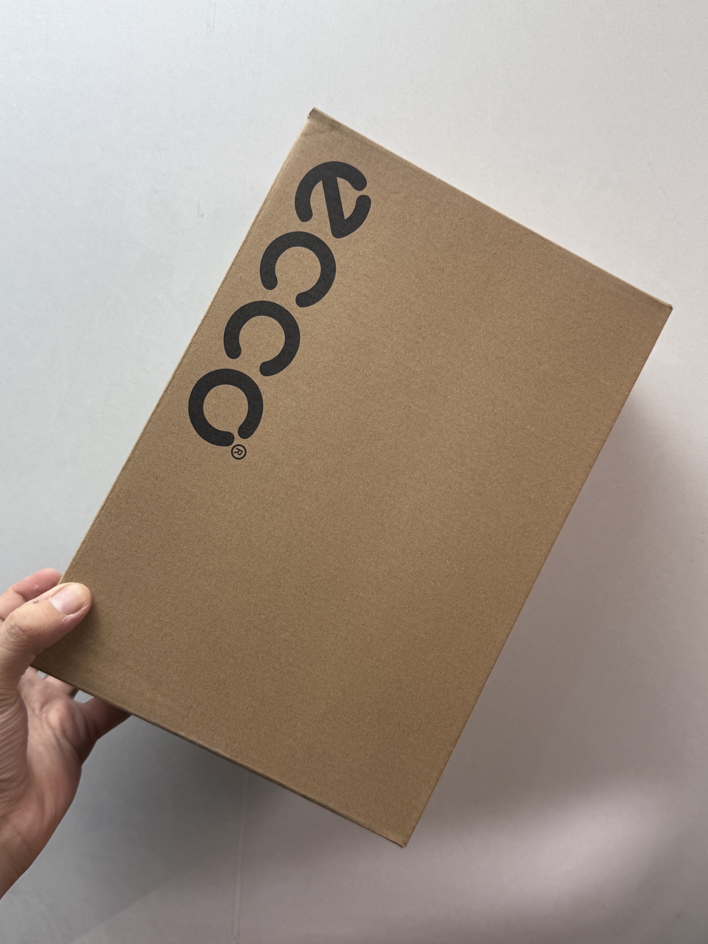 ECCO Genuine Leather Grid Upper Women's Casual Sneakers