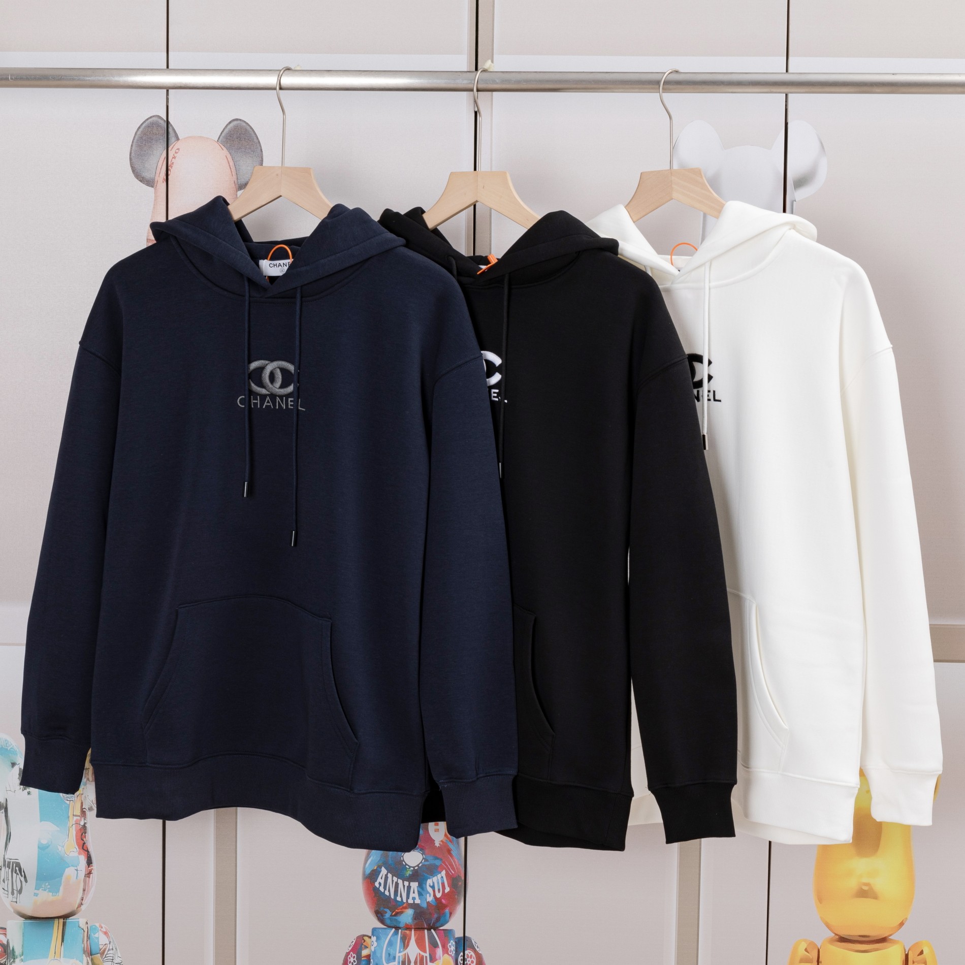 Chanel New Embroidered Hoodie, Unisex