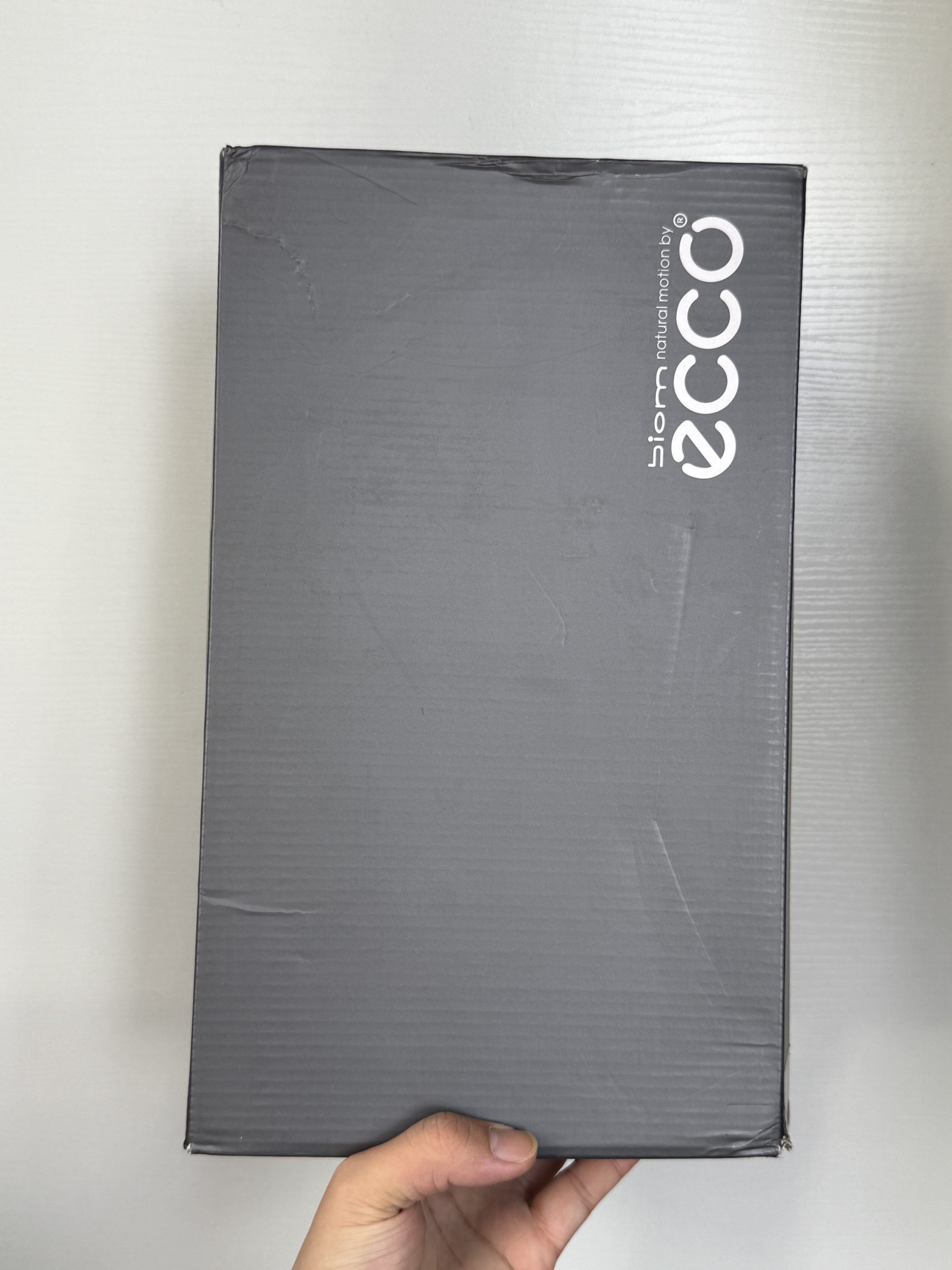 ECCO Genuine Leather Breathable Shock-Absorbing Men's Casual Sneakers