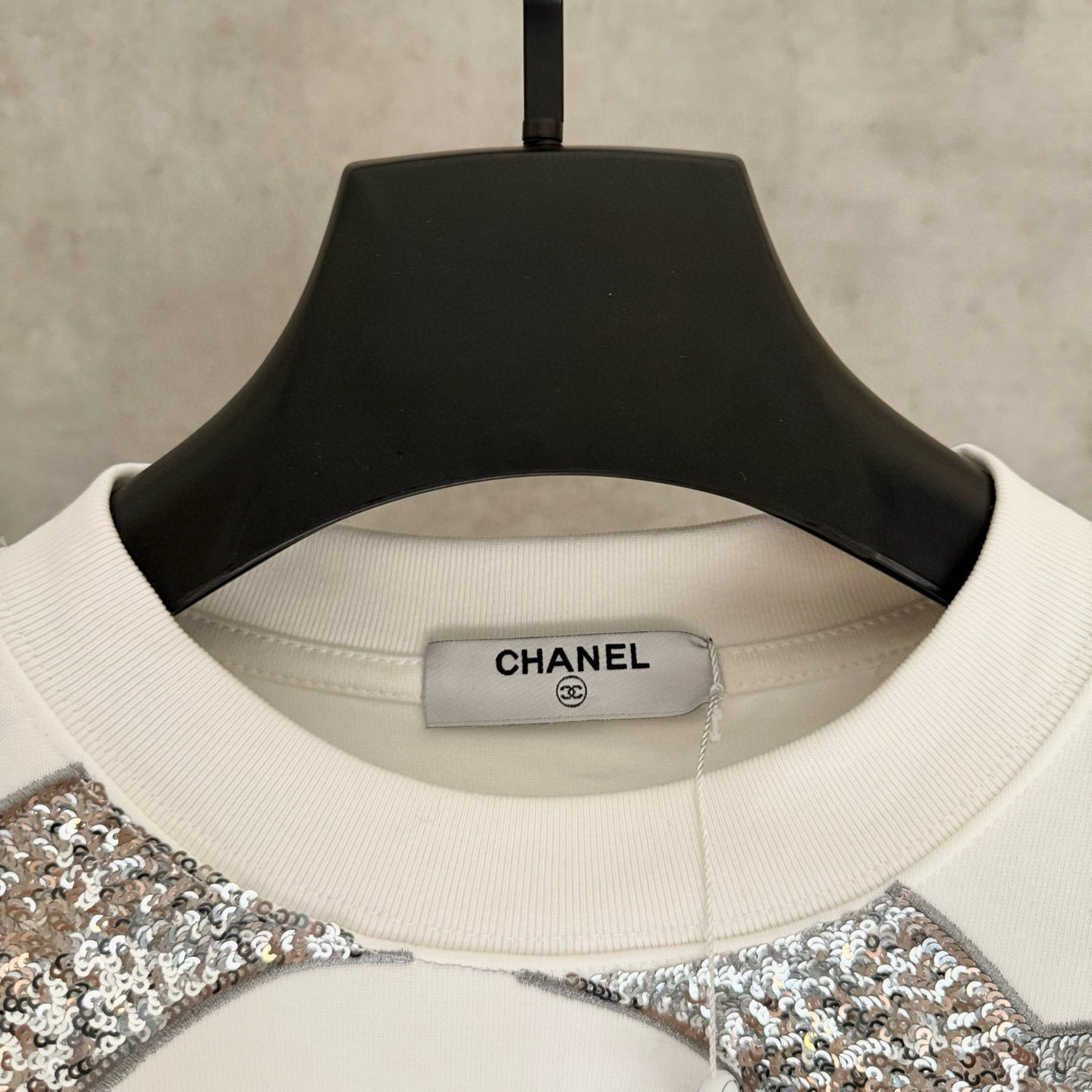 CHANEL New Sequined Heavyweight Long-Sleeve Sweatshirt T-Shirt