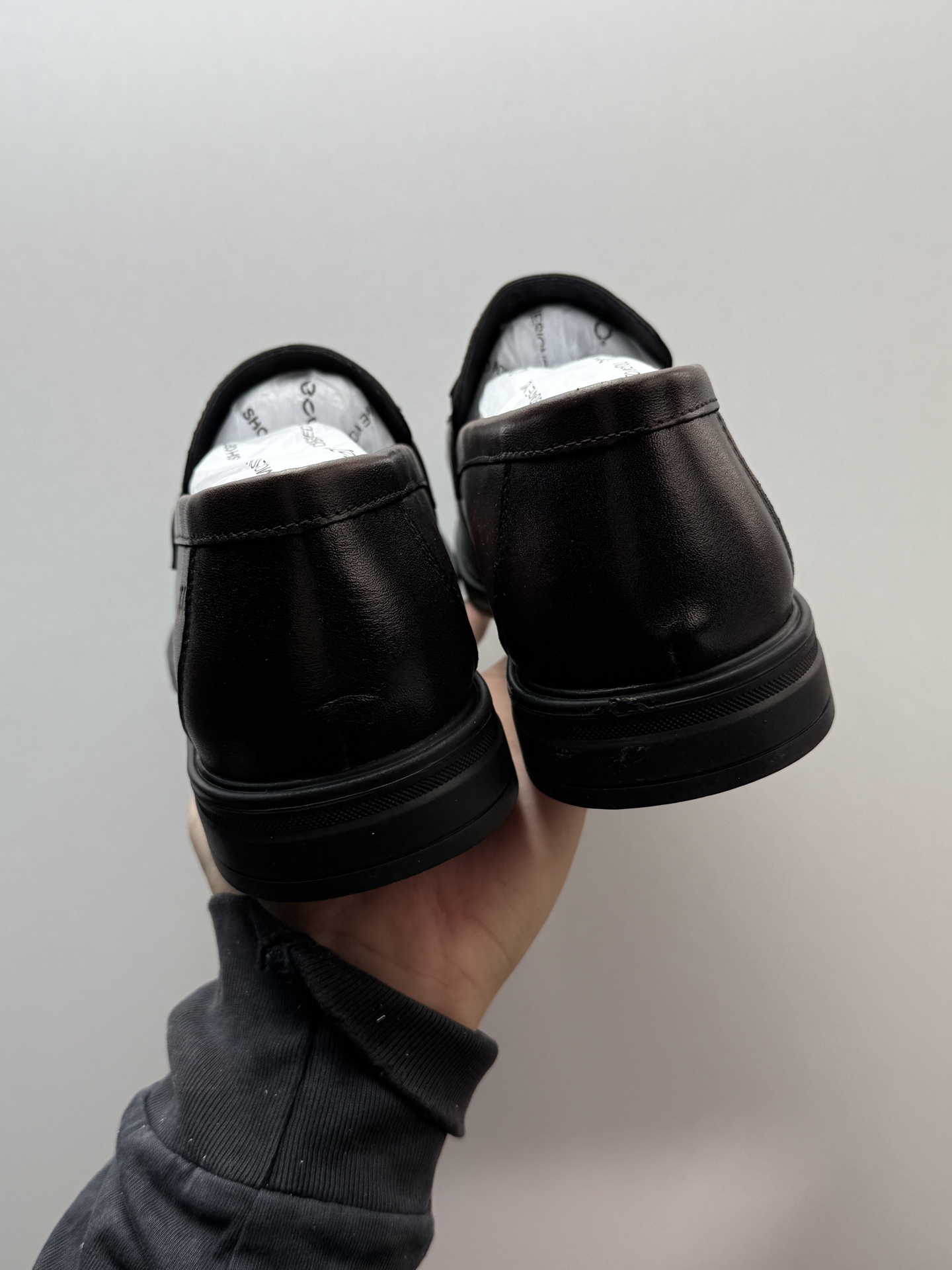 ECCO Genuine Leather Slip-On Men's Business Casual Loafers