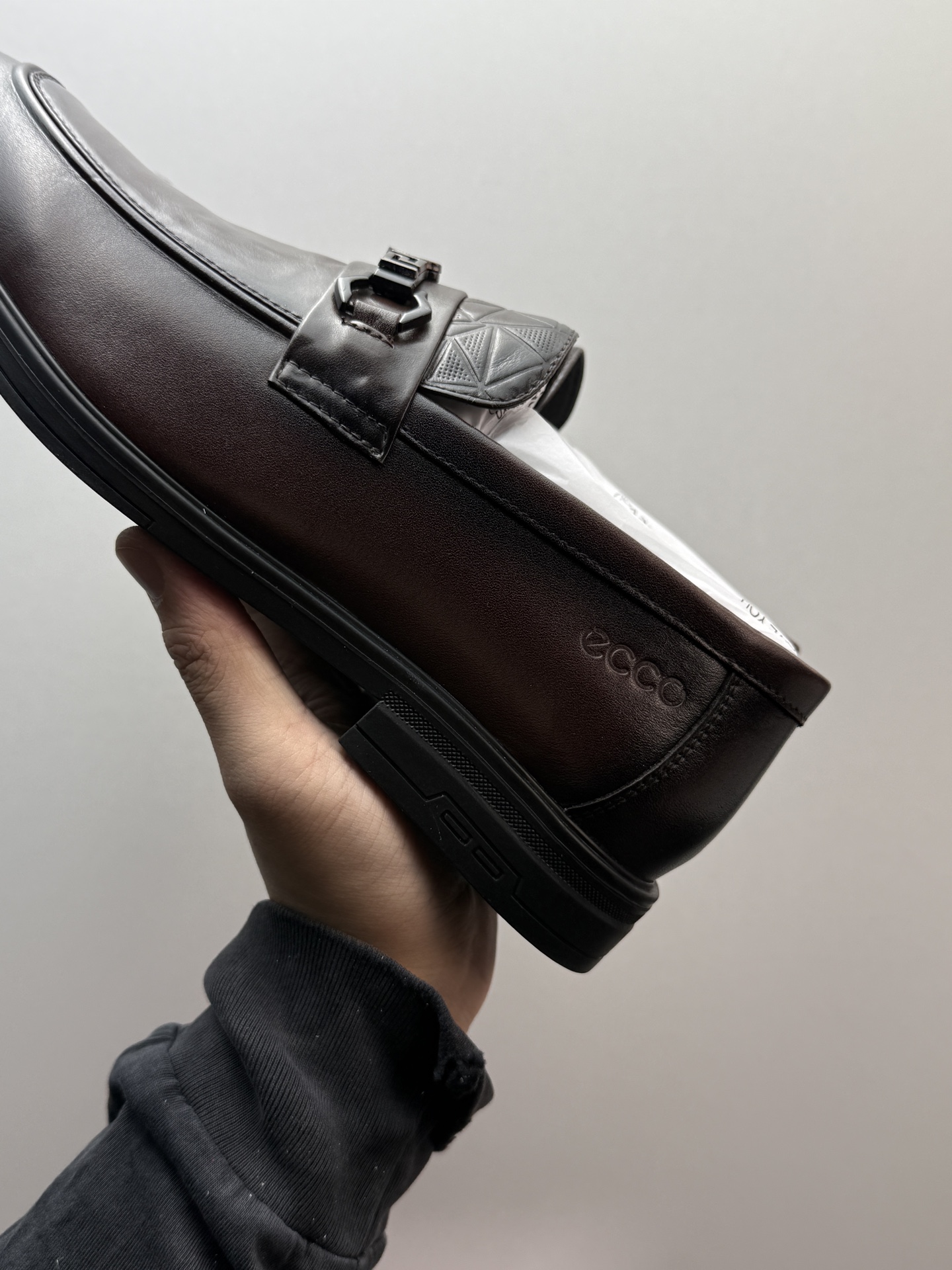 ECCO Genuine Leather Slip-On Men's Business Casual Loafers