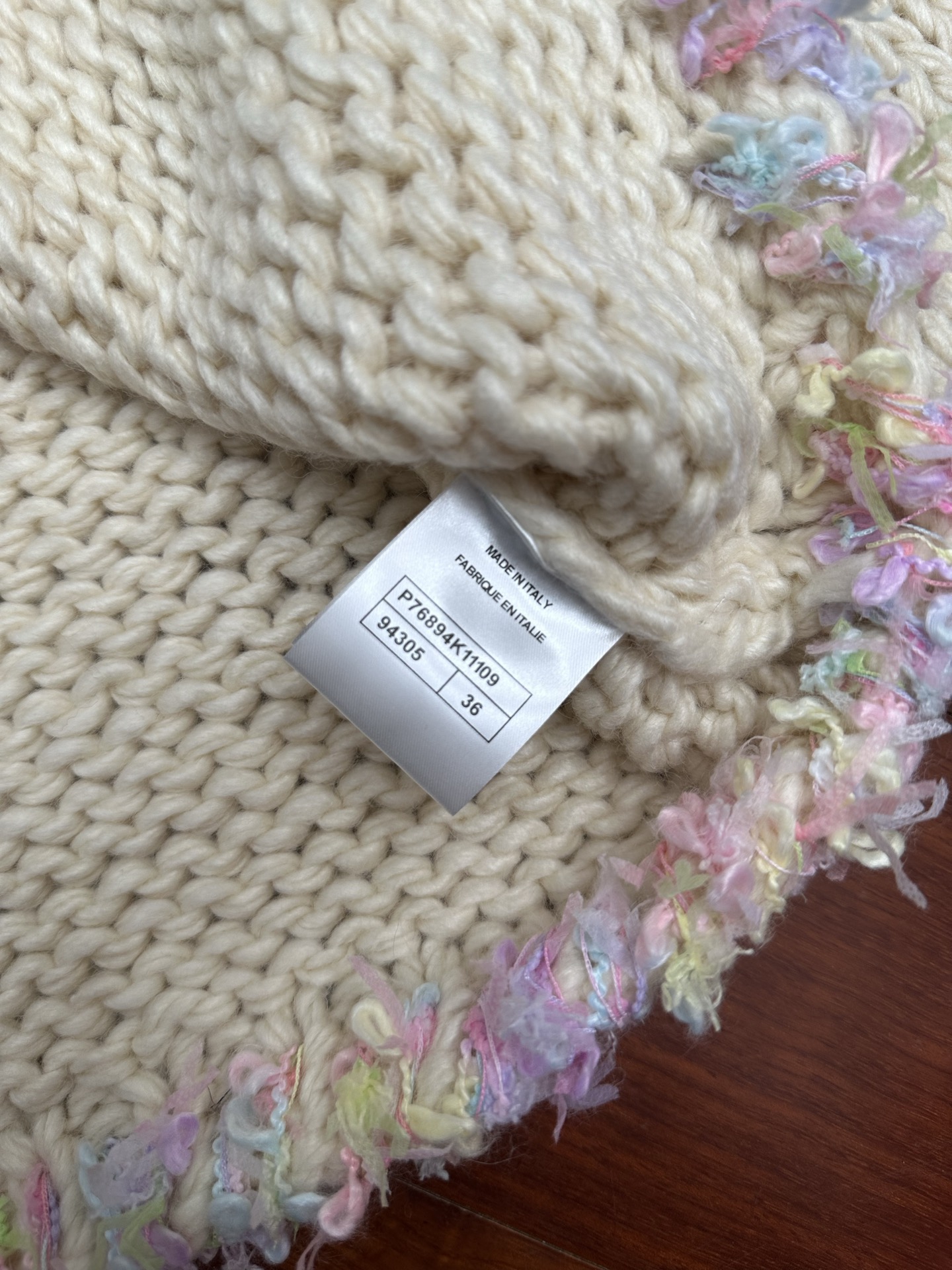 Chanel High-End Chunky Knit Hollow Out Heavy Diamond Button Women's Casual Cardigan Coat