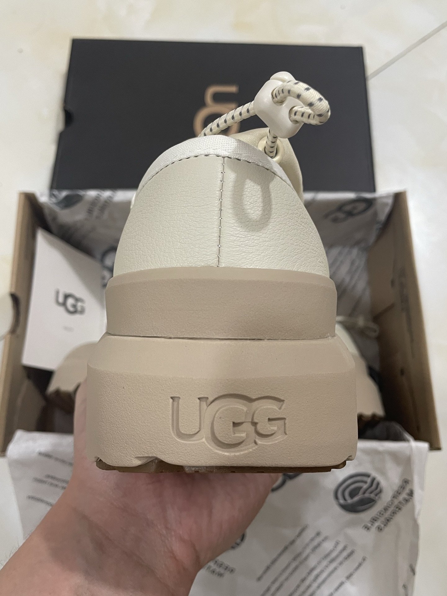 UGG Thick-Sole Serrated Lace-Adjustable Unisex Warm Casual Boots