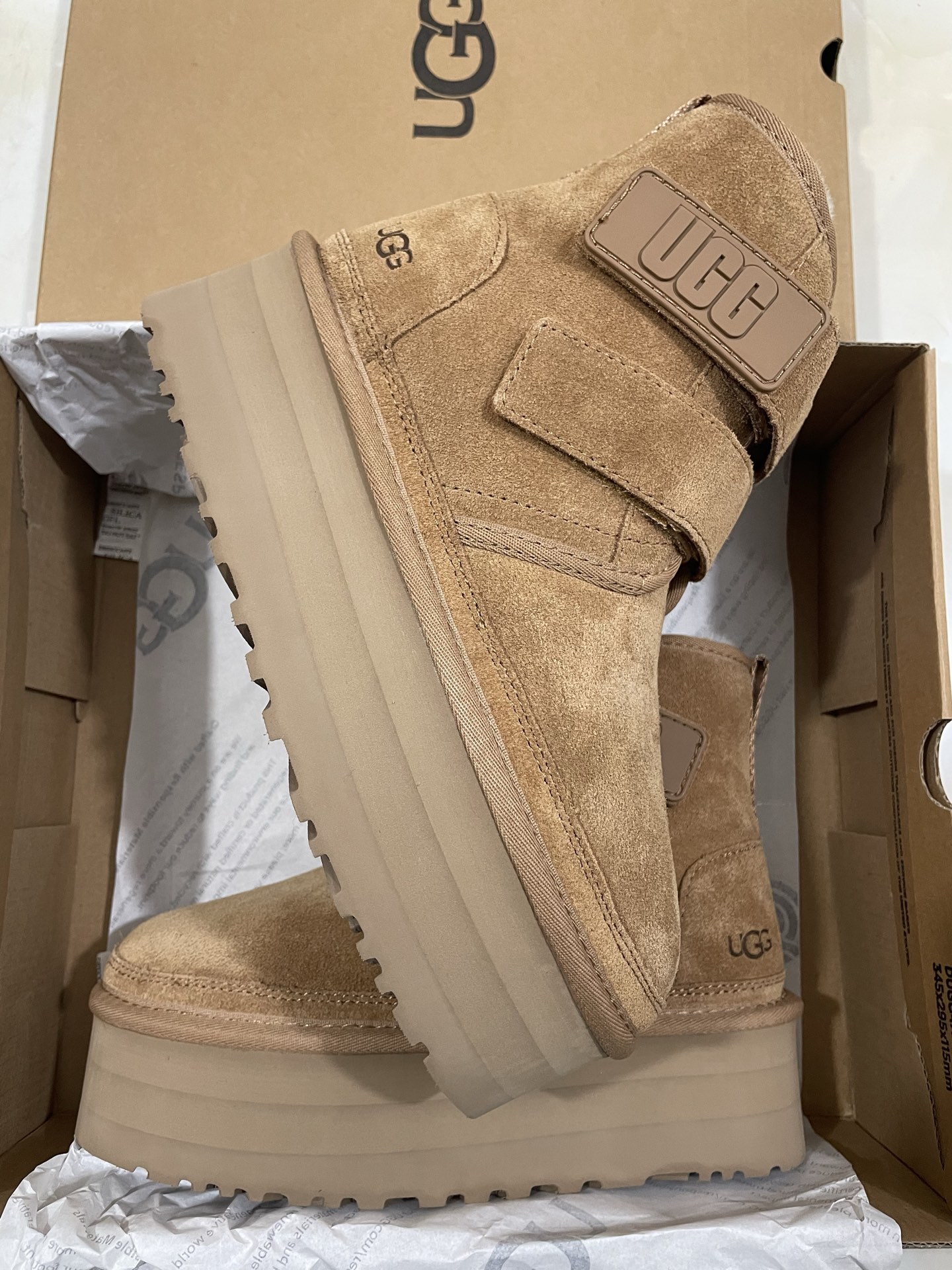 UGG Neumel Ultra Series Velcro Thick-Sole Short Boots