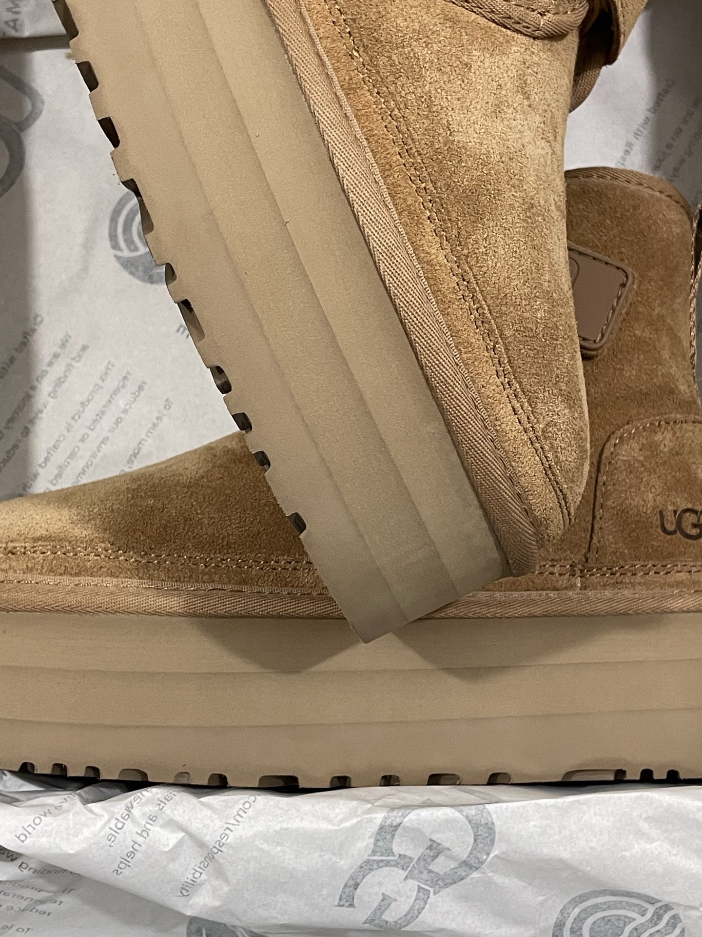 UGG Neumel Ultra Series Velcro Thick-Sole Short Boots