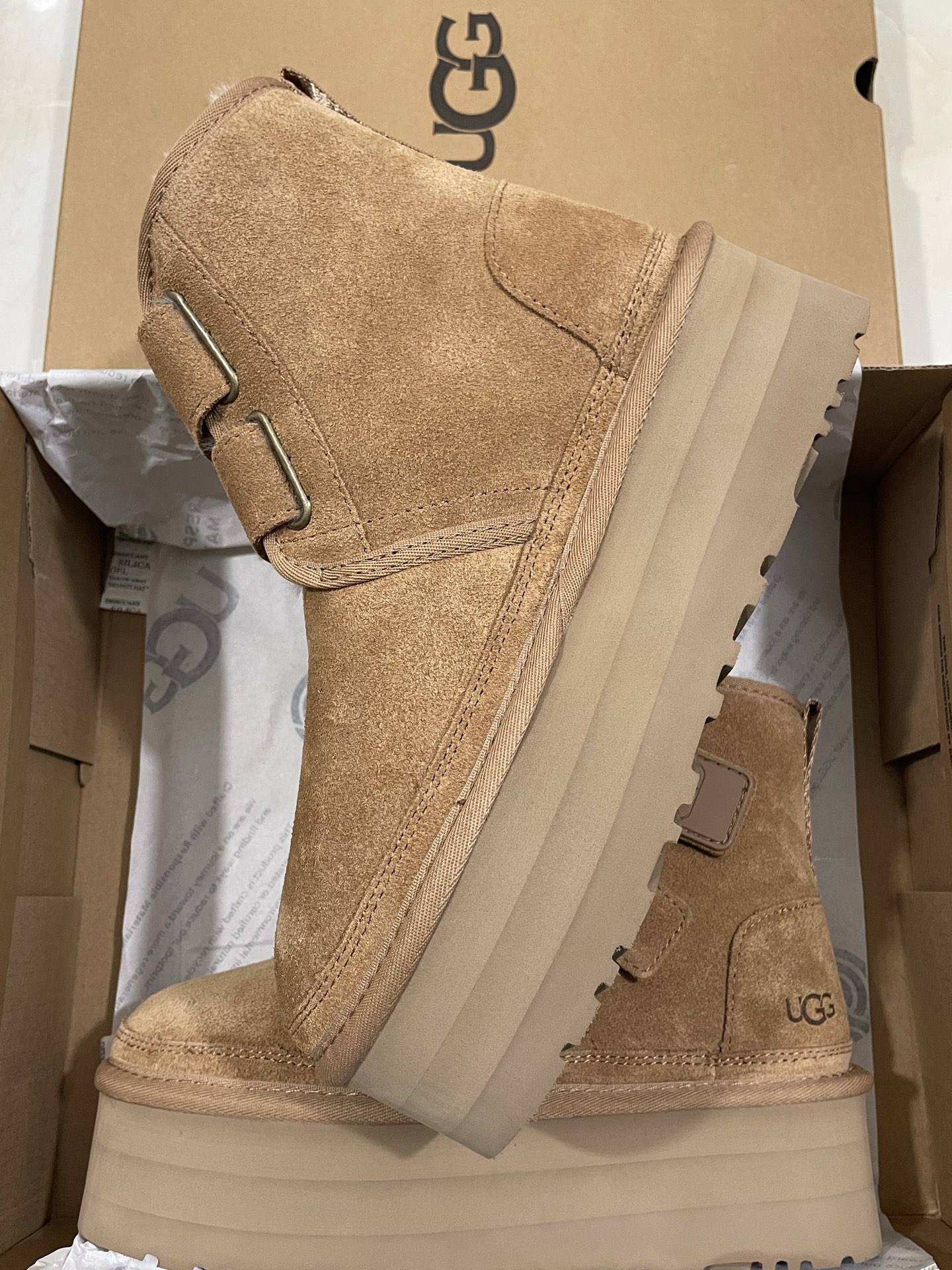 UGG Neumel Ultra Series Velcro Thick-Sole Short Boots