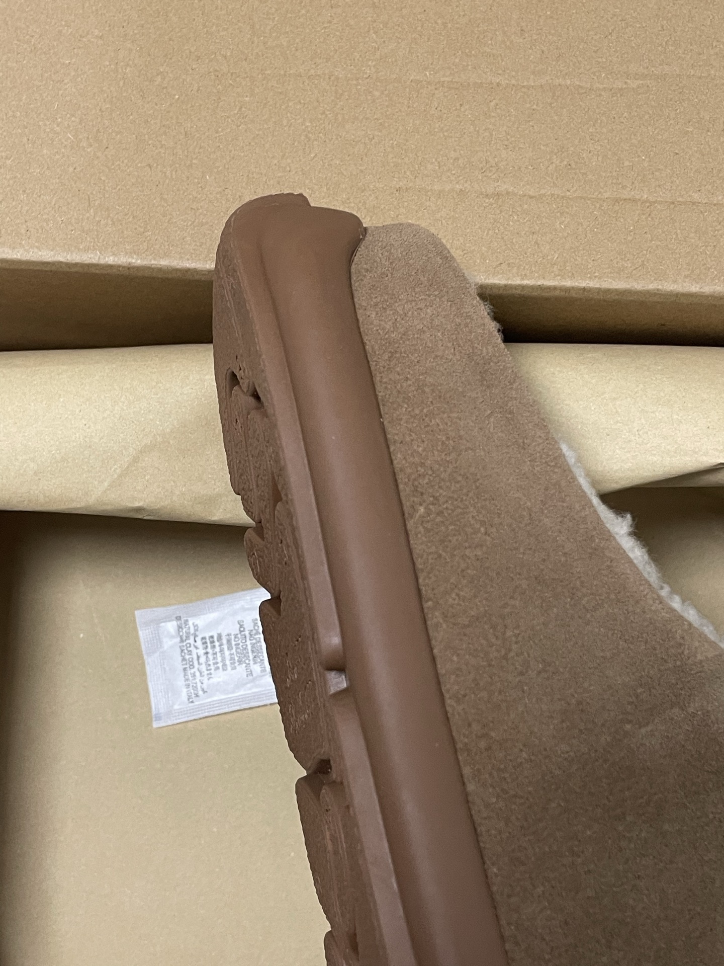 UGG Little Potato Sheepskin Fur Lined Toe-Protective Non-Slip Thick-Sole Mule Slippers