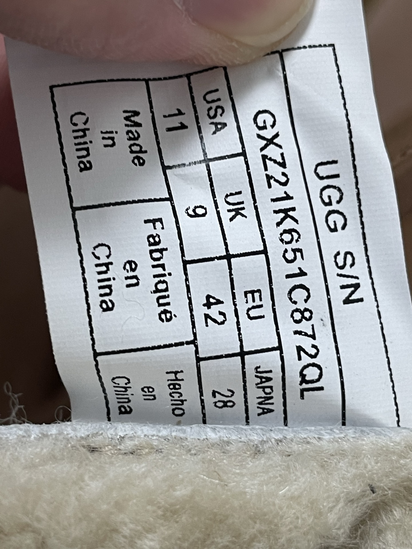 UGG Little Potato Sheepskin Fur Lined Toe-Protective Non-Slip Thick-Sole Mule Slippers