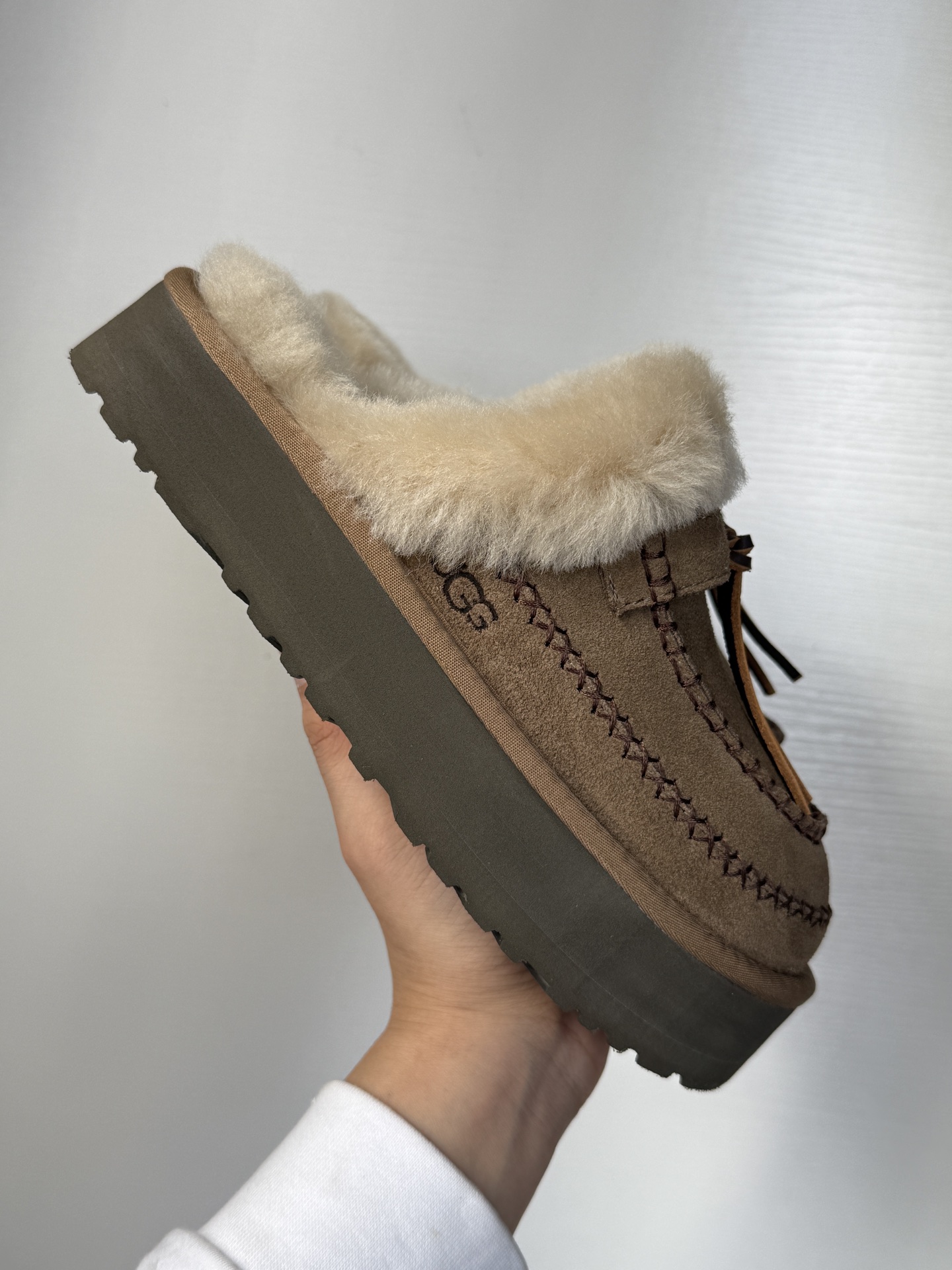 UGG Alper Style Sheepskin-Lined Chunky Heeled Mules