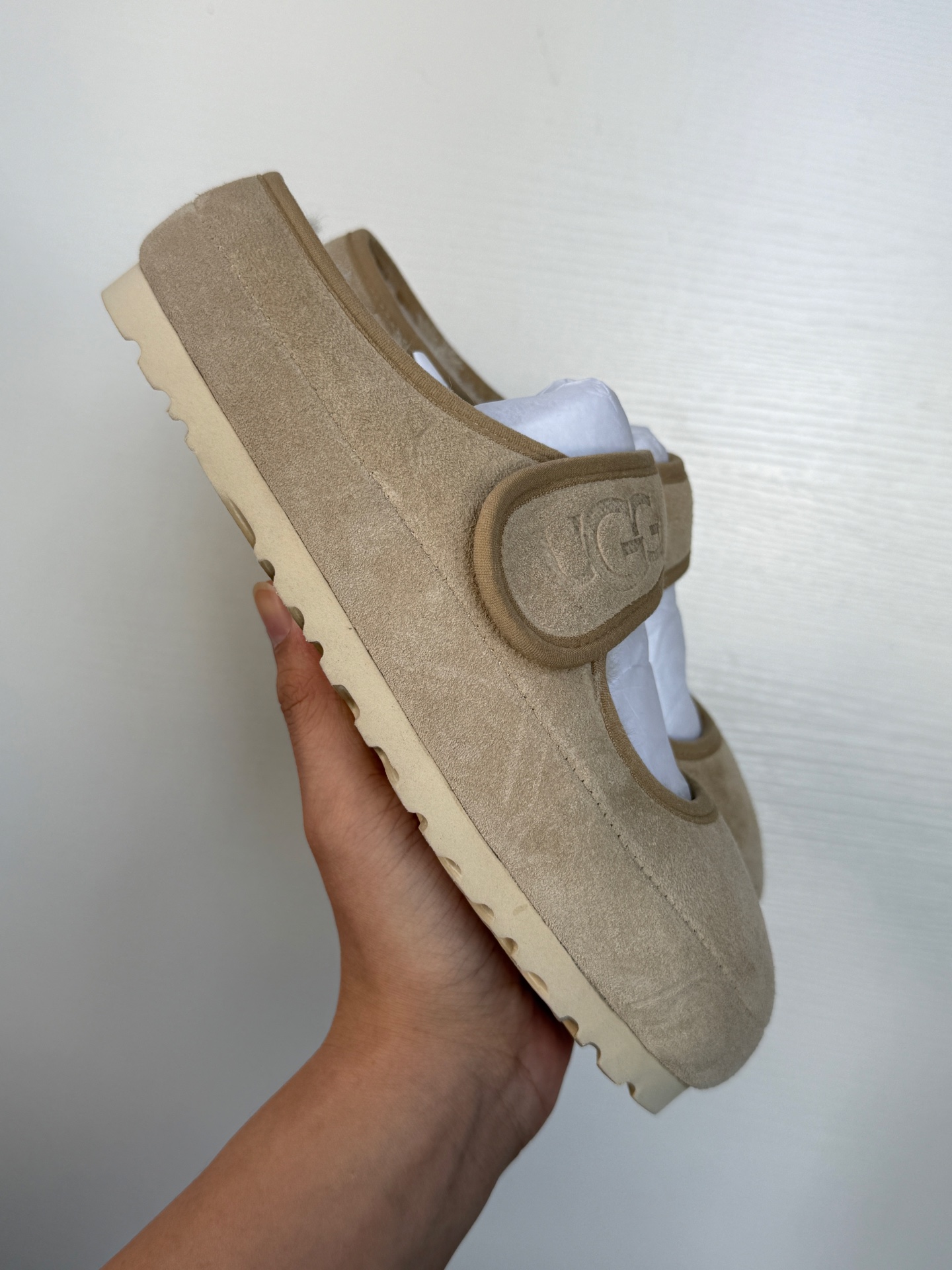 UGG Mary Jane Style Sheepskin Lined Thick-Soled Slip-On Boots