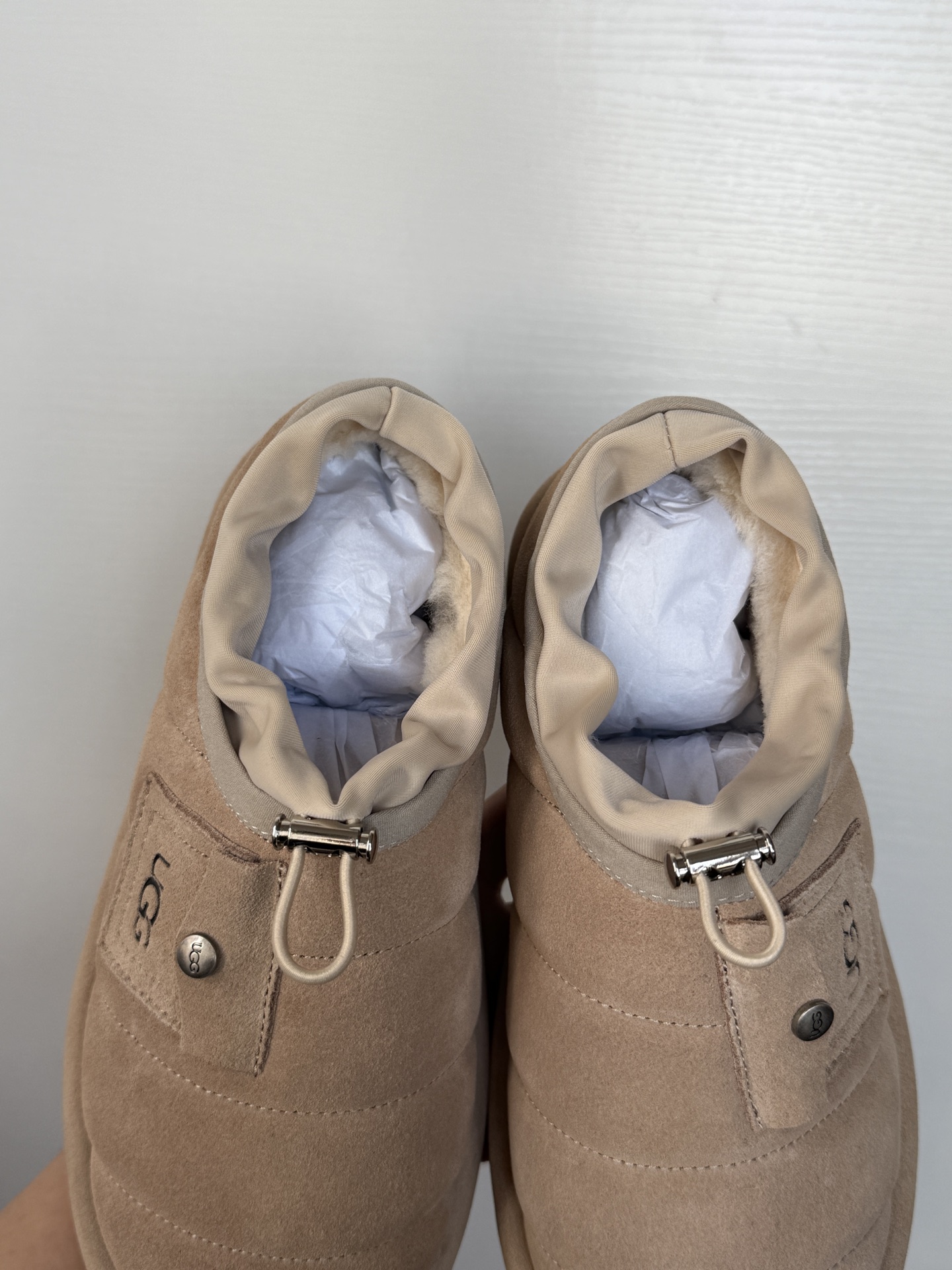 UGG Pocket Caterpillar Style Sheepskin-Lined Warm Short Boots