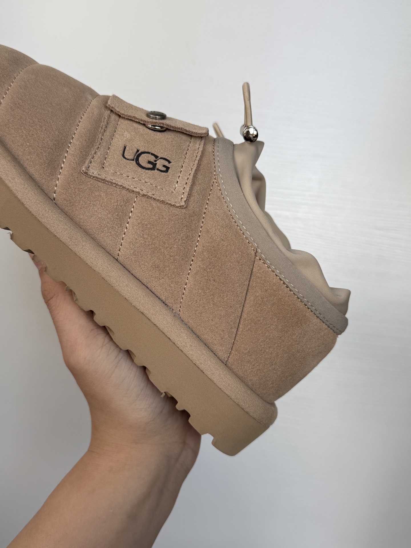 UGG Pocket Caterpillar Style Sheepskin-Lined Warm Short Boots