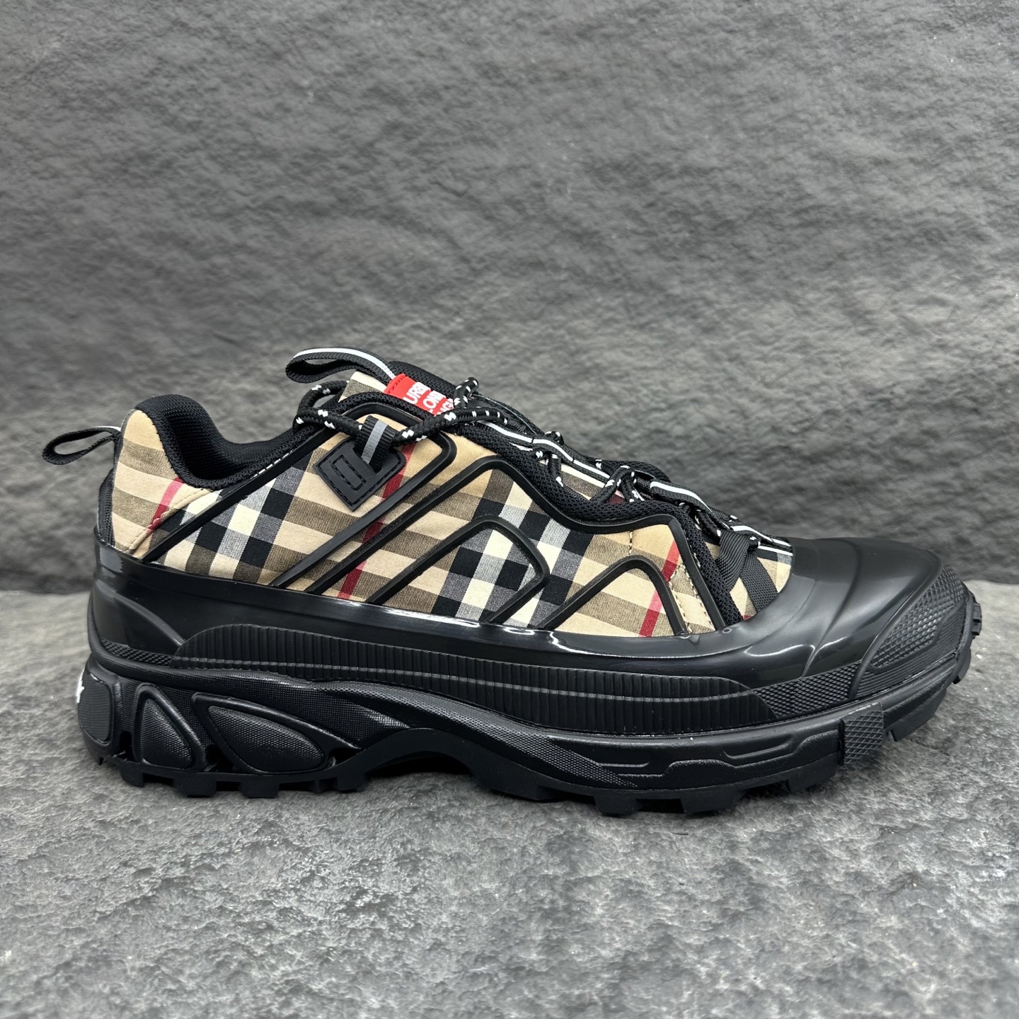 Burberry Arthur Vintage Check Waterproof Thick-Sole Hiker Sneakers