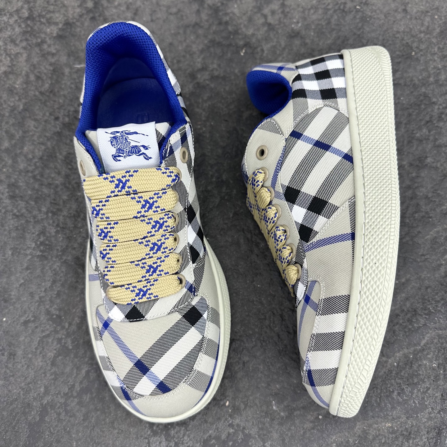 Burberry Terrace Series Checkered Casual Sneakers