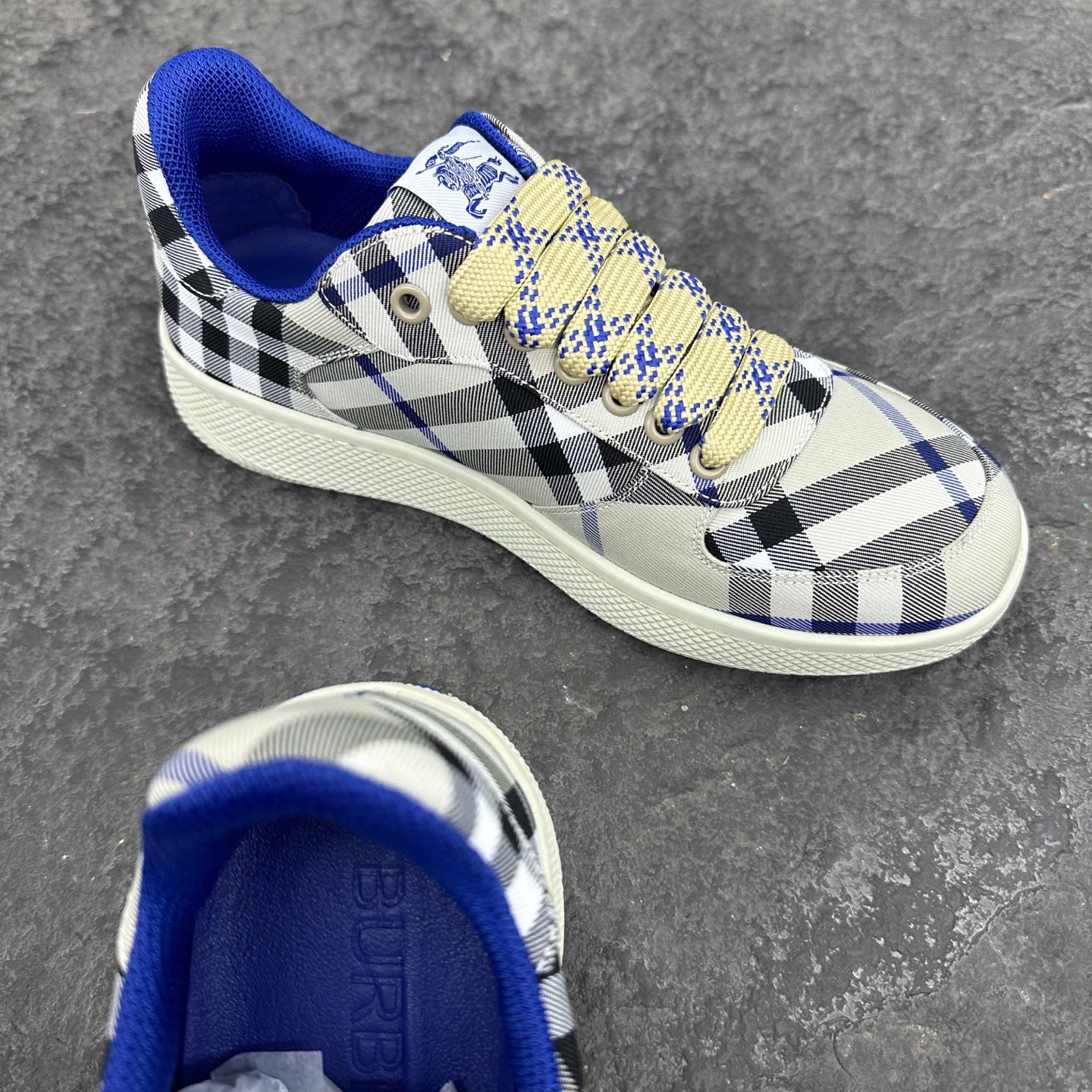 Burberry Terrace Series Checkered Casual Sneakers
