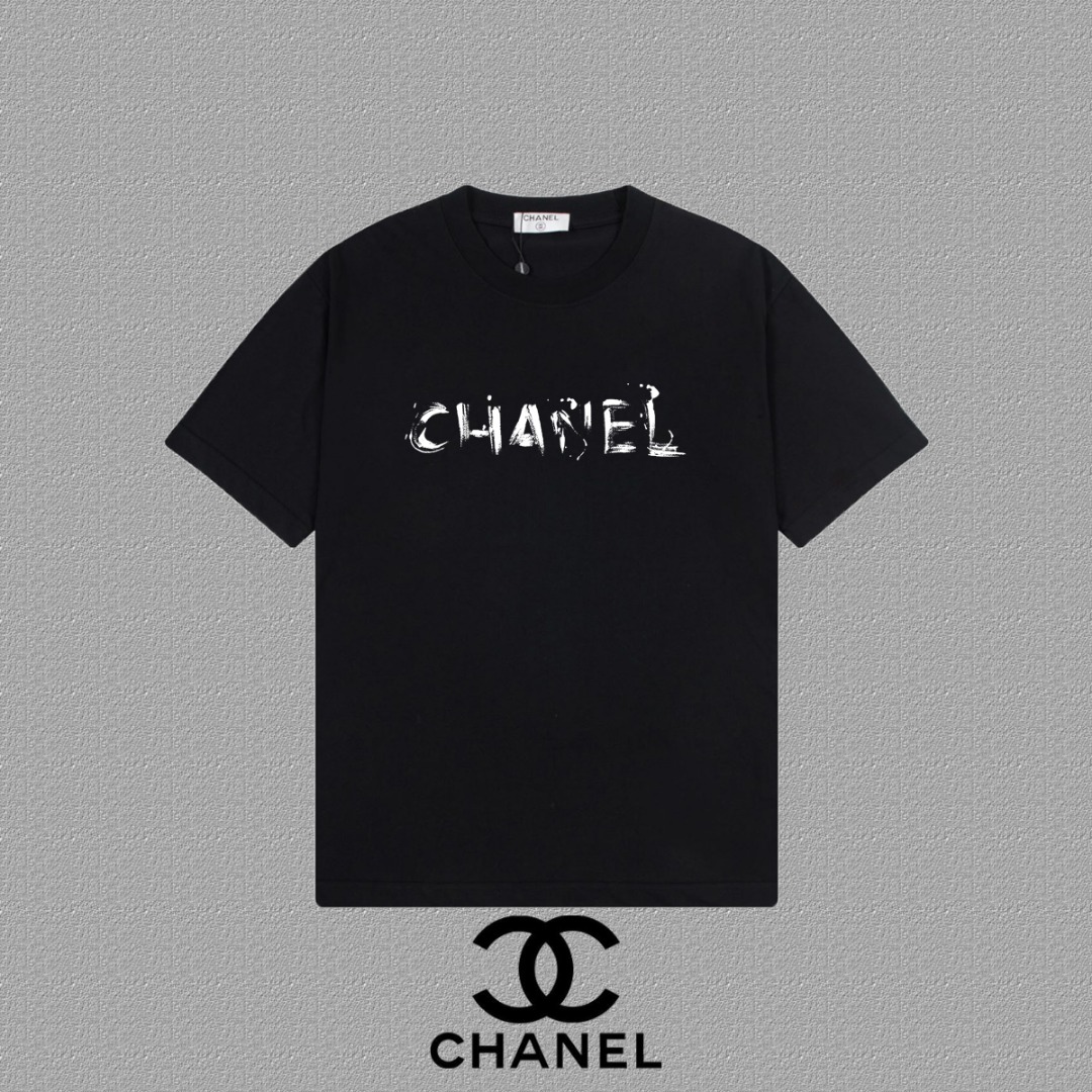 [CHANEL] 2025FW Short-Sleeve T-Shirt with Logo Print - High-End