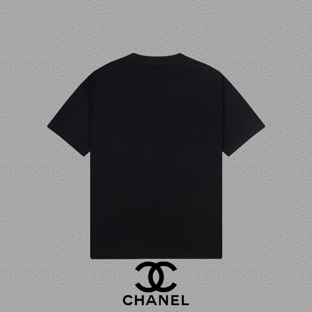 [CHANEL] 2025FW Short-Sleeve T-Shirt with Logo Print - High-End