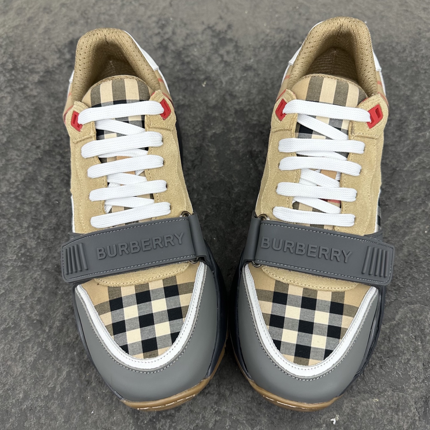 Burberry Check Panel Trainer