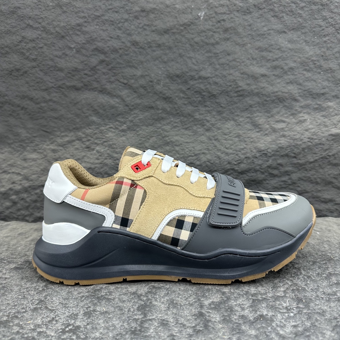 Burberry Check Panel Trainer