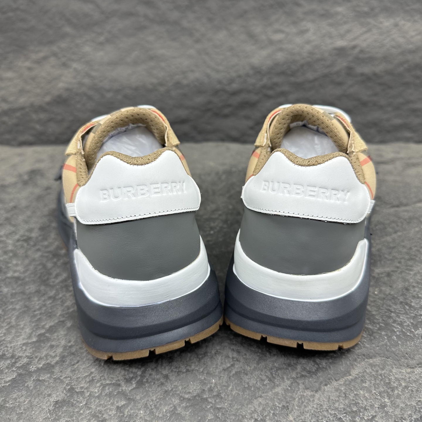 Burberry Check Panel Trainer