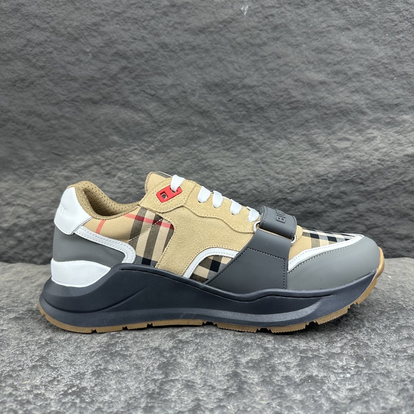 Burberry Check Panel Trainer