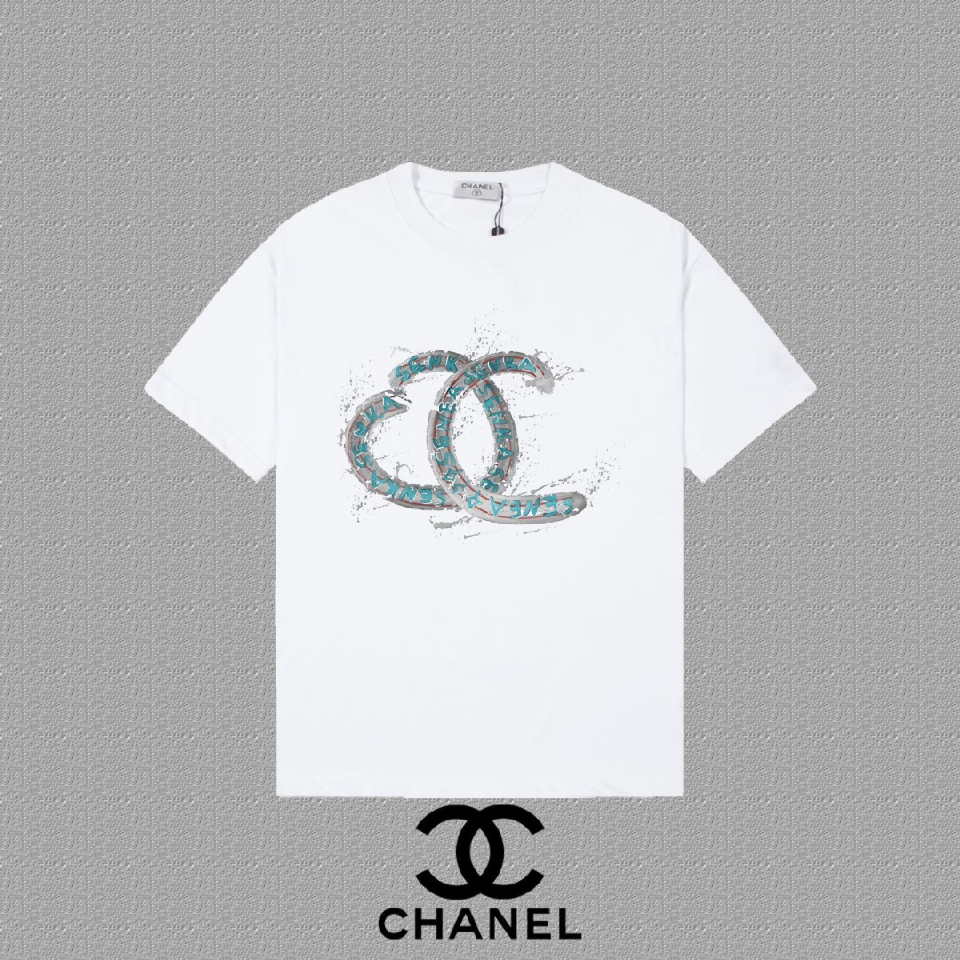 Chanel 300G Heavyweight - Double C Screen-Print High-End Tee