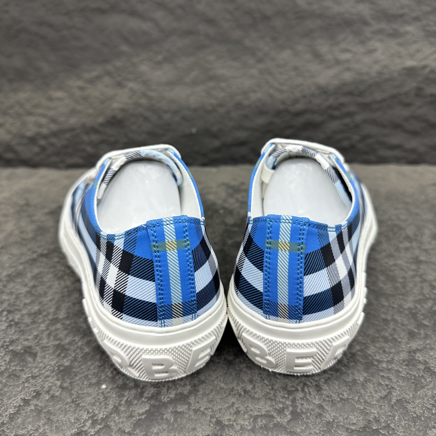 Burberry Check Platform Canvas Sneakers