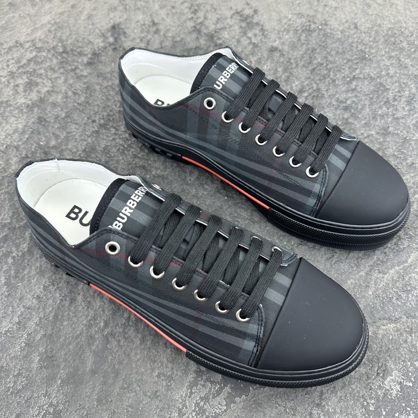 Burberry Check Platform Sneakers