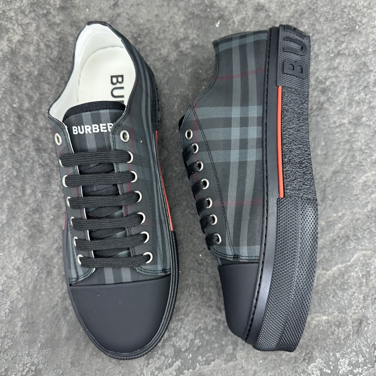 Burberry Check Platform Sneakers