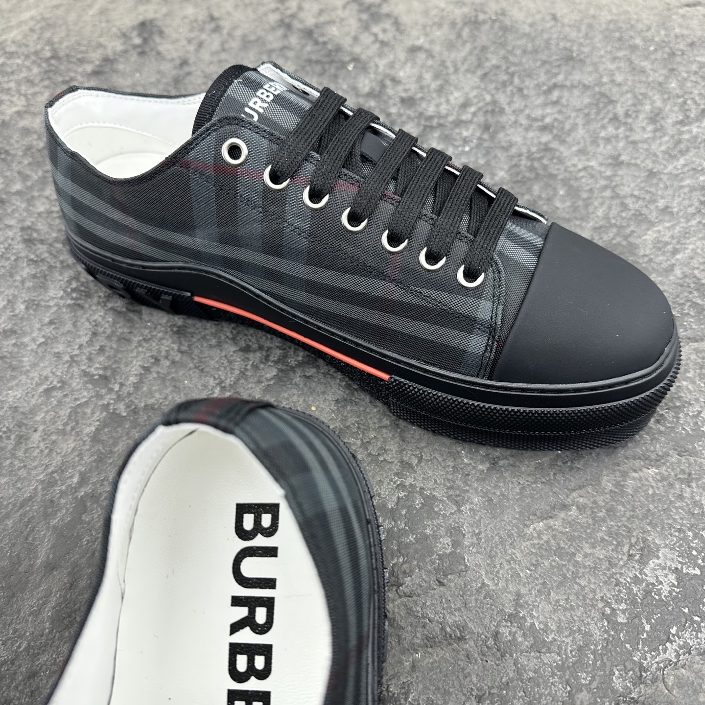 Burberry Check Platform Sneakers