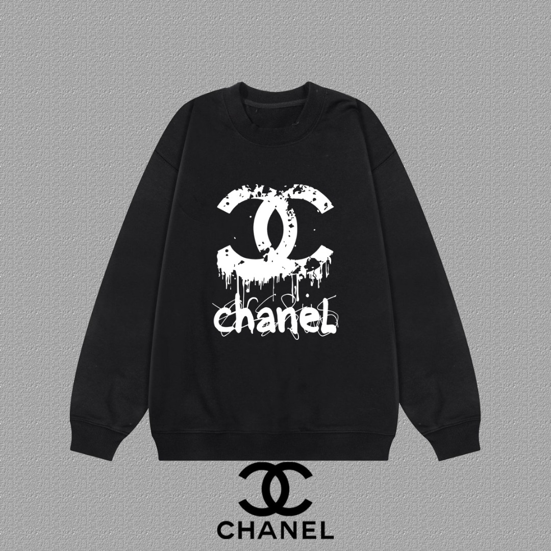 CHANEL AW New Letter Embroidery - Oversized Terry Cloth Hoodie
