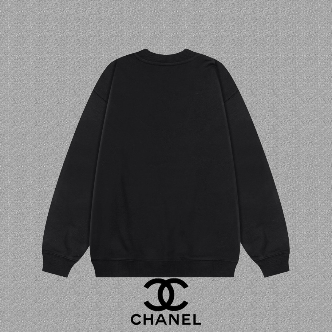 CHANEL AW New Letter Embroidery - Oversized Terry Cloth Hoodie