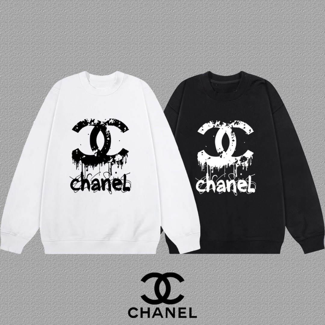 CHANEL AW New Letter Embroidery - Oversized Terry Cloth Hoodie