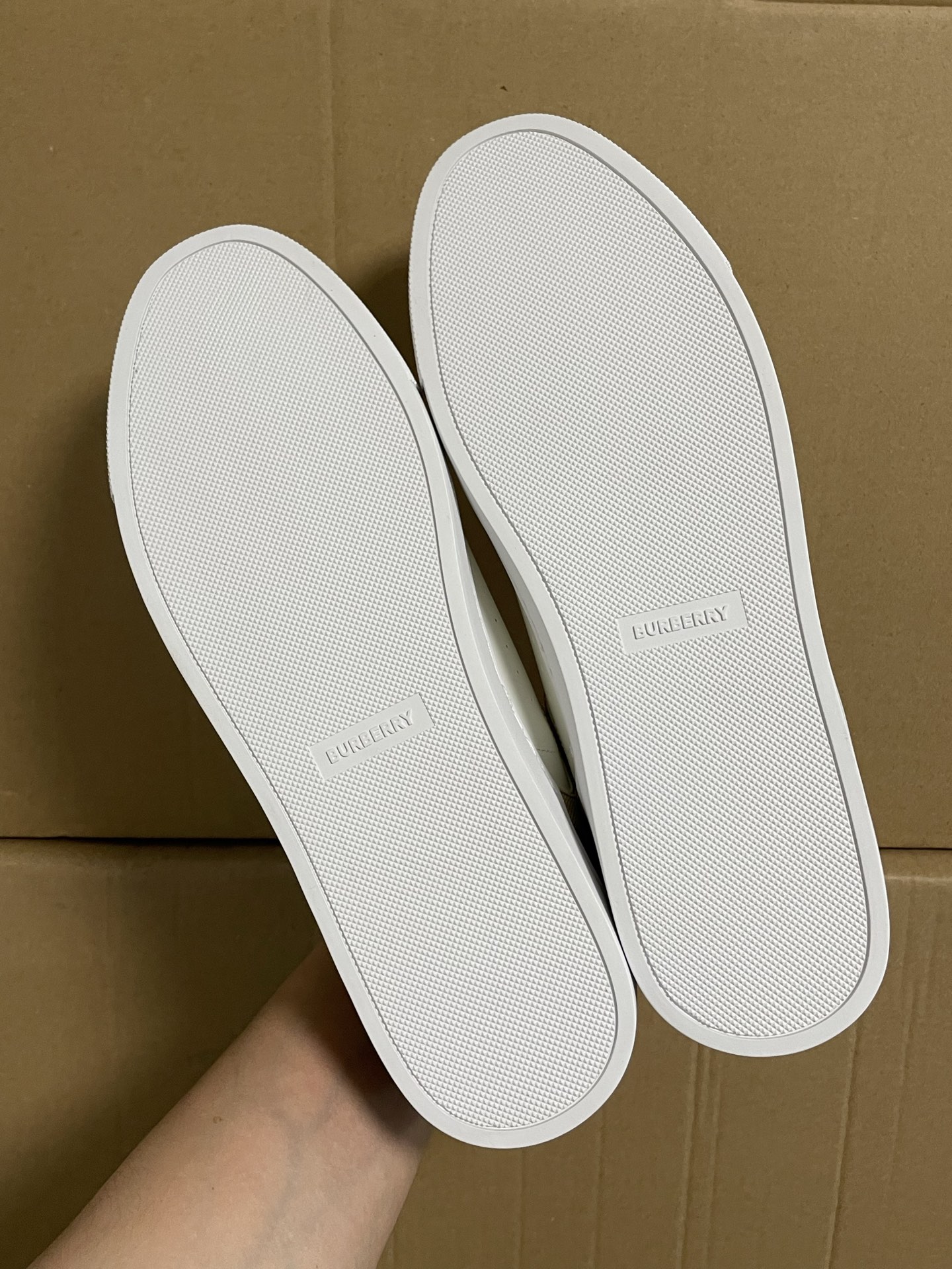 Burberry House Series Checkered Patchwork Leather Casual Sneakers