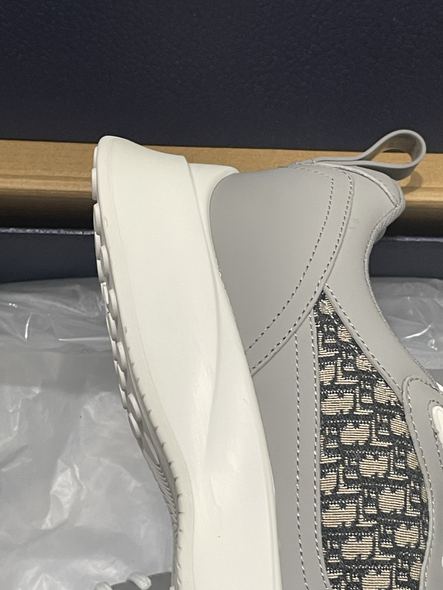 DIOR Monogram Paneled Leather Breathable Casual Sneakers