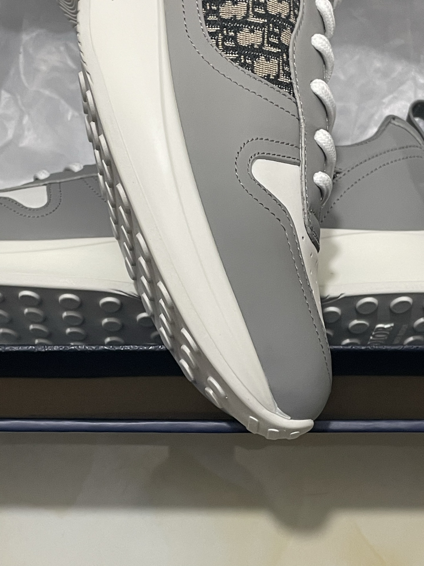 DIOR Monogram Paneled Leather Breathable Casual Sneakers