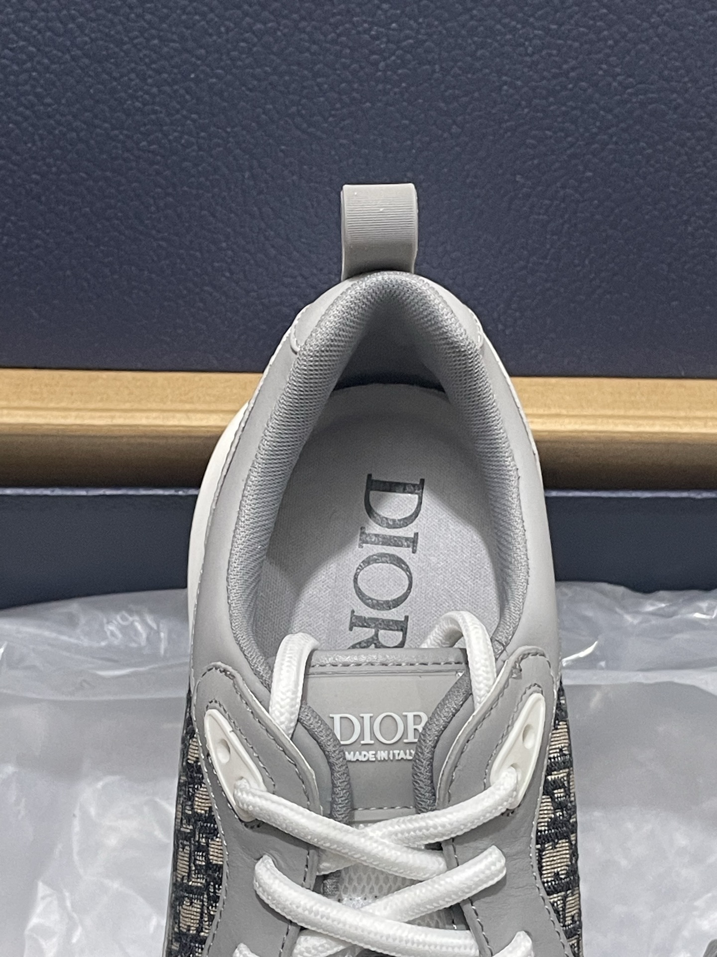 DIOR Monogram Paneled Leather Breathable Casual Sneakers